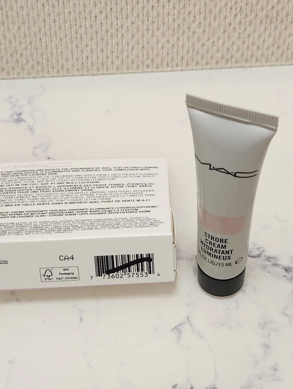 MAC Strobe Cream Pinklite Mini Size .5 oz